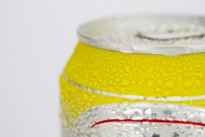 frosty cold beer can