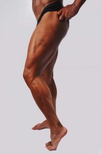 body builder hamstring and leg