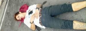 drunk man on the ground
