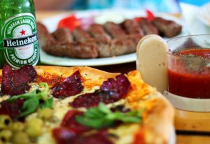 pizza houses and beer